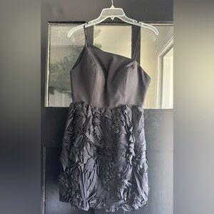 Robert Rodriguez One Shoulder Black Dress